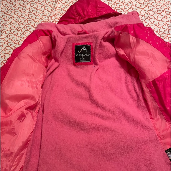 Puffer girls jacket-Vertical9- size 14/16 XL pretty pink - Picture 8 of 9